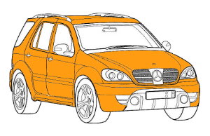 полная покраска mercedes ml
